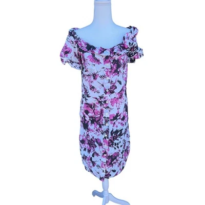 Jean Paul Gaultier for Target Shirt Ruffle Dress With Pocket Floral Size Small - Image 1 of 4