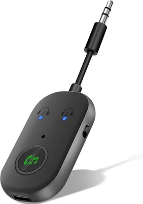 YIIFELL Bluetooth 5.3 Adapter Transmitter für TV Audio auf 2 Kopfhörer, 2-in-1 B