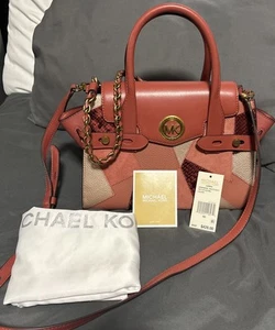 Michael Kors Carmen Small Flap Satchel Bag Purse Crossbody And Shoulder Strap - Picture 1 of 11