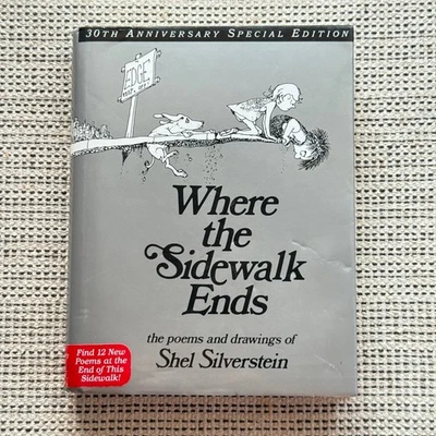 Where the Sidewalk Ends 30th Anniversary Ed. Shel Silverstein 2005 HC DJ - Image 1 of 4