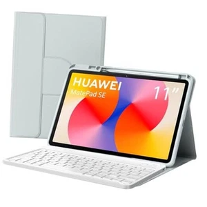 Spanish Ñ Keyboard Case for Huawei MatePad SE 11 2024, 360° Rotatable Magnetic - Picture 1 of 8
