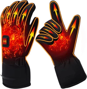 🔥 Guantes térmicos recargables invierno cálidos impermeables pantalla táctil esquí - Imagen 1 de 12