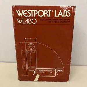 New Vintage Westport labs WL-180 In-Dash Car Stereo “2-Shaft” - Picture 1 of 7