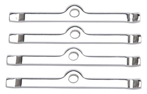 Edelbrock 4404 Chrome Valve Cover Spreader Bars - SB Chevy - Pack Of 4 - Picture 1 of 1