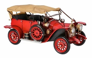 Weißes Eisenmodell Auto Fiat Zero 1912 12/15 PS Ornament aus Sammlung - Bild 1 von 6