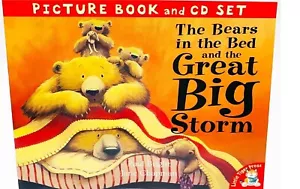 NEW the BEARS in the BED and the GREAT BIG STORM picture book & CD - Picture 1 of 1