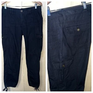 Vintage Y2K Cargo Pants Womans Small Utility Jogger Grunge Skater Emo Goth Miner - Picture 1 of 10