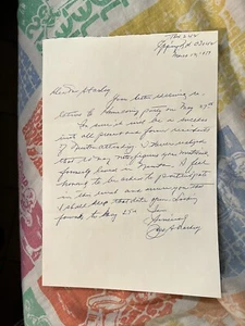 1973 vintage autographed letter jack sharkey boxing world champion ballpoint - Picture 1 of 4
