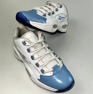 Reebok Question Mens Low Iverson Sneakers Wht & Blue US 9, UK 8, EU 42 - Picture 1 of 16