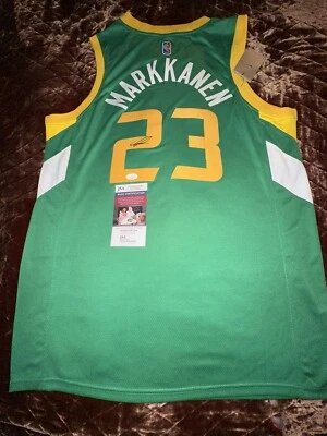 Lauri Markkanen Signed Utah Jazz Jersey JSA Coa Autographed - Image 1 of 4