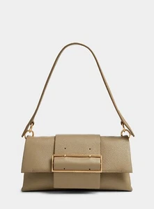 Oroton Anise Day Bag Pebbled Leather Light Silt Green NWOT - Picture 1 of 6