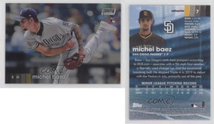 2020 Topps Stadium Club Chrome Refractor Michel Baez #7 Rookie RC
