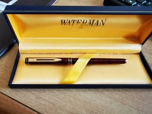 WATERMAN Penna stilografica Ideal Paris Pennino F in Oro 18 Kt. Rossa E Nera - Foto 1 di 9