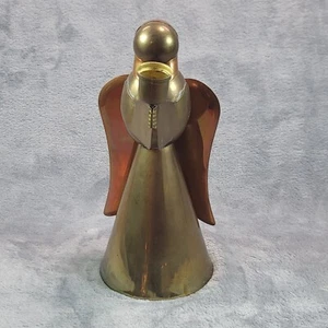 Handmade Angel Candle Holder Vintage Brass & Copper 9.5" Tall Unique Home Decor - Picture 1 of 9