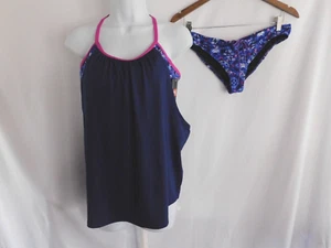 TYR Swimsuit Women's 2 Piece Light Support Bathing Suit Size Large - Picture 1 of 10