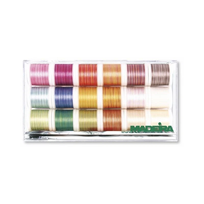 Madeira Cotona No.50 18 Farben Fb.18 Spulen