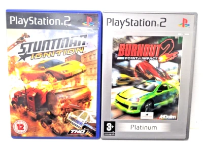 PS2 Bundle Burnout 2 & Stuntman Ignition Playstation 2 PAL UK EXCELLENT Complete - Image 1 of 4