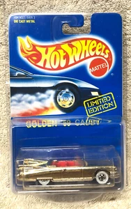 GOLDEN 59 CADDY gold red interior hot wheels 9202 limited edition blue card NEW - Picture 1 of 2