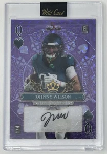 Johnny Wilson 2024 Wild Card 5 Card Draw Stacked Deck Rookie Auto Purple SP 1/4 - Picture 1 of 2