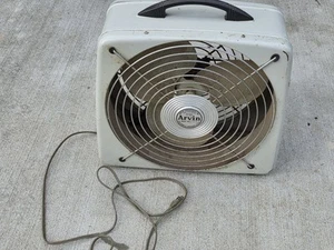 Vintage Arvin Industries Brown 2-Speed Box Fan 15x16 A - Picture 1 of 16