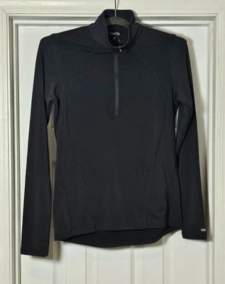 Kerrits Long Sleeve Performance Quarter Zip Riding Shirt Size XS Black Pullover  - Image 1 of 4