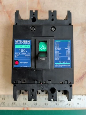 MITSUBISHI NV225-VW 150A CIRCUIT BREAKER 3-POLE - image 1 of 4