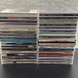 Music Cd Lot Of 34 Rock, Classic Rock, Pop Rock - Picture 1 of 7