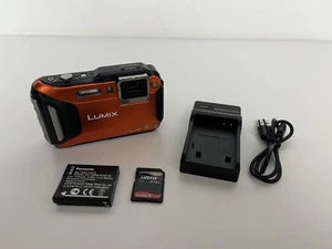 Panasonic Lumix: Digital Camera DMC-FT6 - Orange - 2GB SD + Charger - TESTED - Picture 1 of 8
