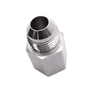 Parker 8 GTX-SS Triple-Lok 37° Flare JIC Tube 1/2" to 3/8" NPTF, 6000psi Max - Picture 1 of 4