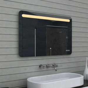 Design LED beleuchtet Badezimmer Bad Wand hängend spiegel Touch dimmbar 100 x 65 - Bild 1 von 4