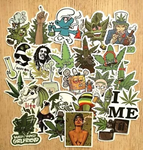 stickers autocollants marijuana weed herbe beuh X 25 , 50 ,100.. - Bild 1 von 2