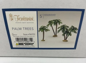 Fontanini Roman Palm Trees Set 5" Collection Nativity Village New in Box # 56570 - Picture 1 of 4