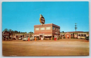 Postal cromada 1957 de Anderson Motel & Restaurant, Murfreesboro, Tennessee - Imagen 1 de 2