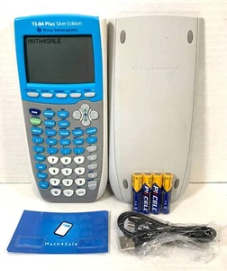 Texas Instruments TI-84 Plus Silver Edition - Bright Sky Blue Special Edition - Picture 1 of 5