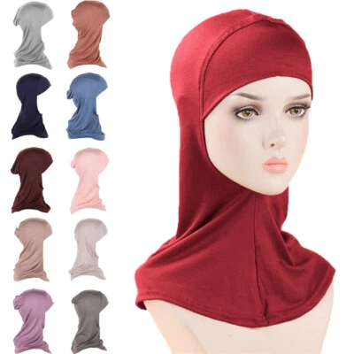 Modal Women Muslim Hijab Turban Inner Hat Underscarf Ninja Headscarf wrap Cover - Image 1 of 4