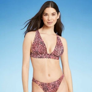 Damen Tall Triangel Bikini Oberteil - Shade & Shore Animal Print S - Bild 1 von 1