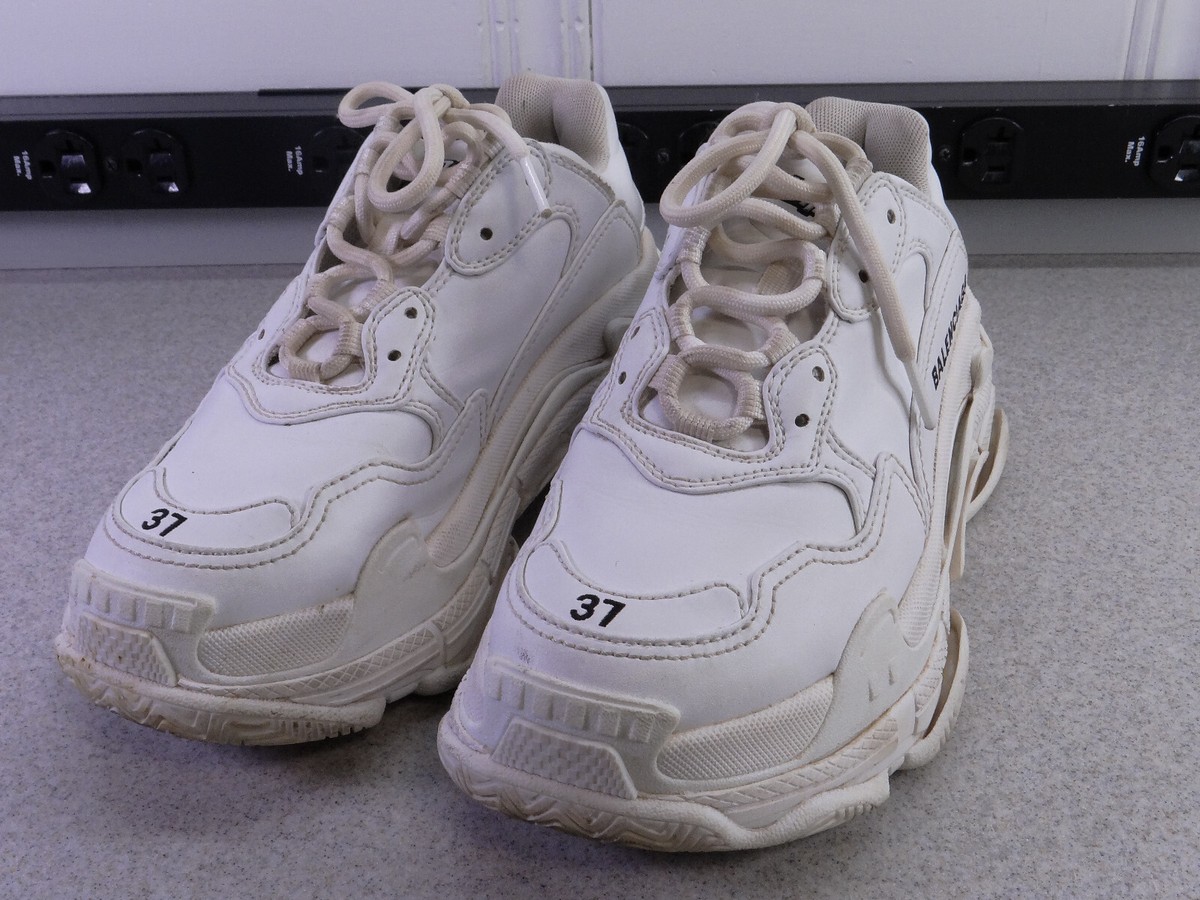 Balenciaga White M Width Athletic Shoes for Women for sale