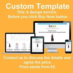 Custom eBay Listing Auction Template HTML Generator Web TagBot Mobile Design - Picture 1 of 31