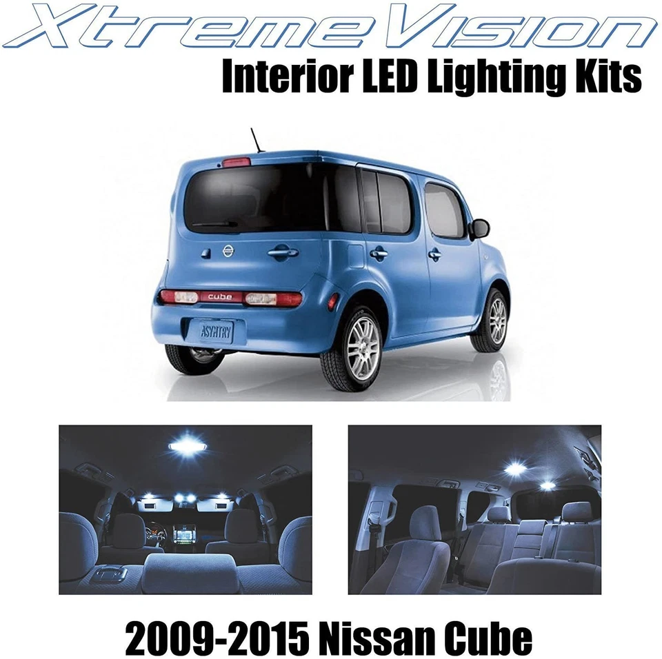 LED interno XtremeVision para Nissan Cube 2009-2015 (5 peças) - Imagem 1 de 2