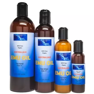 100% Pure Organic Emu Oil Natural Australian Triple Refined a Anti Aging Miracle - Picture 1 of 15