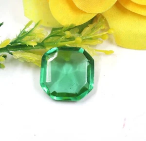 Hexagon Shape 19.80 Ct Certified Green Emerald Gorgeous Cambodia Cut Gems SU870 - Picture 1 of 6
