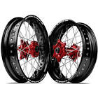 Ktm 450 Xc-f 2011 - 2023 Sm Prosupermotard Wheel Set 17x3.50 17x4.25 Black Rims 