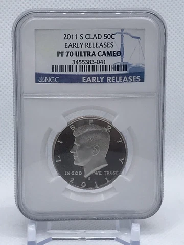 2011-S Kennedy Half Dollar Clad Early Early Release NGC PF70 Ultra Cameo Cover