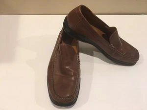 Cole Haanr Brown Leather Casual Loafers Shoes Men's Size  10 1/2, pre_0wned . - Picture 1 of 12