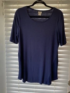 Chicos Size 0 (small) half sleeve tunic tee, so Soft - Picture 1 of 8