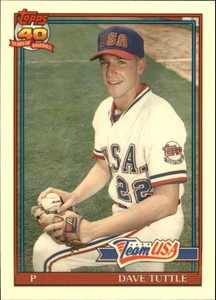 1991 (TEAM USA) Topps Traded Tiffany #122T David Tuttle USA