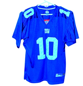 NY Giants Reebok Eli Manning 10 Jersey Mens 48 Blue NFL Equipment Vintage - Picture 1 of 15