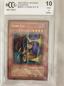 Yu-Gi-Oh! PSA 10 GEM-MT 'Dark Elf' MRD-113 -SILVER LETTER RARE- - Picture 1 of 3