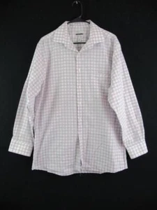 Van Heusen Flex Collar Corte Normal Cuadros Botón Abajo Camisa Hombre - Imagen 1 de 5