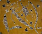 SHANE ROURKE Aboriginal Artist Painting  MIMI SPIRTS FISH TURTLE SNAKE  75x60cm
